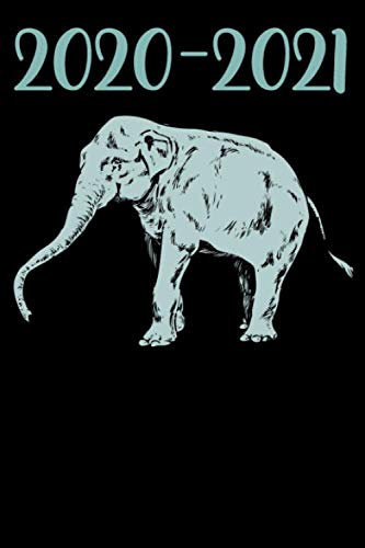 Taschenkalender Elefant 2020 2021: Liniert Wochenplaner Jahresplaner Studienplaner für die Zwei Jahre 2020 & 2021 - Elefanten Notizbuch - Kalender - Planer - Liniertes Buch