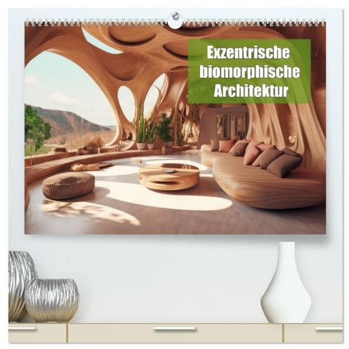 Exzentrische biomorphe Architektur (hochwertiger Premium Wandkalender 2026 DIN A2 quer), Kunstdruck in Hochglanz: Künstlerischer biomorpher Baustil (CALVENDO Orte)