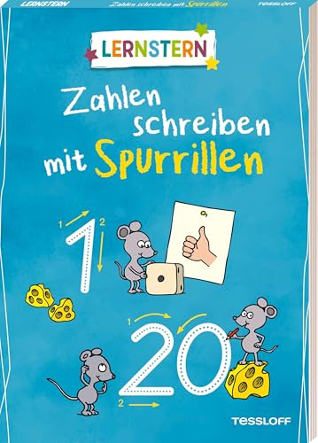 LERNSTERN. Zahlen schreiben mit Spurrillen | Für Vorschule und den Schulstart | Ideales Geschenk zum Schulanfang | Für Kinder ab 6 Jahren: Gezielte Stiftführung üben durch vorgeprägte Linien