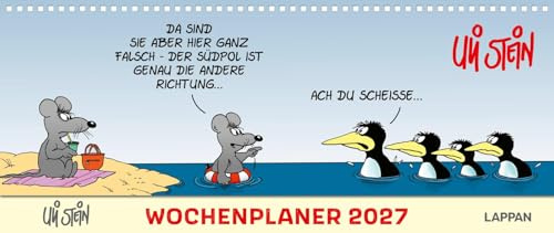 Uli Stein Wochenplaner 2027: Tischkalender: Lustiger Wochenkalender im Querformat mit Cartoons (Uli Stein Kalender 2027)