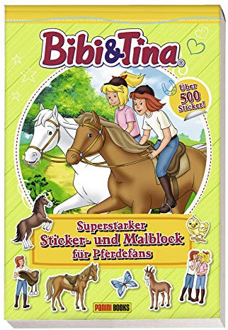 Bibi & Tina: Superstarker Sticker- und Malblock für Pferdefans: über 500 Sticker