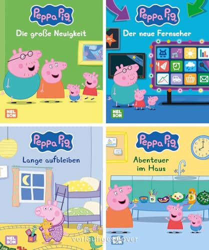 Nelson Mini-Bücher: 4er Peppa Pig 33-36: Vorlesespaß für unterwegs ab 3 Jahren