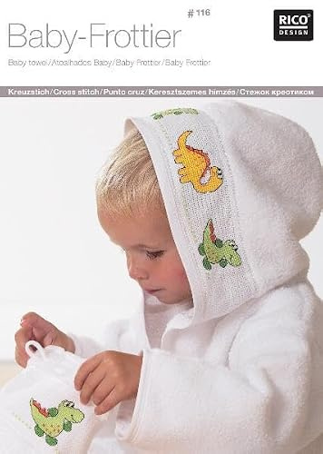 Buch 116 Baby Frottier: 38 wunderschöne Kreuzstichideen: 50 dekorative Bastelideen für Geburt und Geburtstag