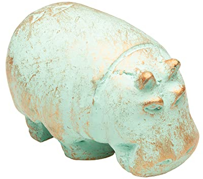 Discoveries Egyptian Imports Authentische Miniatur-Statue, Patina-Finish, Nilpferdin, Taweret, 6,3 cm, hergestellt in Ägypten
