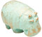 Discoveries Egyptian Imports Authentische Miniatur-Statue, Patina-Finish, Nilpferdin, Taweret, 6,3 cm, hergestellt in Ägypten