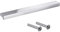 Gedotec Barre de poignée en aluminium massif | Poignée de tiroir en chrome | Angle | Poignée de meuble design pour tiroirs d'une longueur de 300 mm | Poignée de porte | 1 pièce