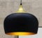 bamyum Kreis Pendelleuchte Schwarz Gold Ø30 cm, Küchenlampe Hangend Vintage, Pendelleuchte Esstisch, Hängelampe Esstisch Vintage Hängelampe Schwarz Gold Küchenlampe Hängend Hängeleuchte Esszimmerlampe