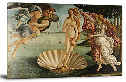 Sandro Botticelli Kunstdruck auf Leinwand, Motiv Die Geburt der Venus, 50 x 75 cm