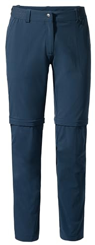 VAUDE Damen Women's Farley Stretch Zo Pants Ii Hose, Dark Sea, 38 Kurz EU