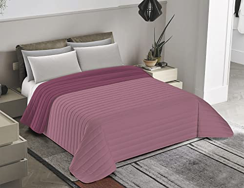 Banzaii Trapuntino Mezza Stagione Singolo 170x260 cm per Primavera, Estate, Rosa/Lavanda Made in Italy