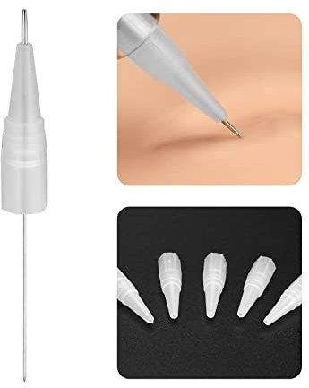 ATOMUS 100pcs Tattoo Eyebrow Needle and Tip Set Disposable Microblading Needles 3R for Tattoo Machine Permanent Makeup Lips Eyeliner