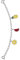Julie Julsen frei JJCG27473-1 Damen Uhrenkette Charming Edelstahl Silber