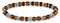 Thomas Sabo Herren Armband Talisman Tigerauge, aus polierten Tigerauge Perlen, geschwärzten 925er Sterlingsilber Elementen, Länge: 19 cm, A1923-826-2-L19