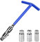 Oumuik Zündkerzenschlüssel-Set/Universal Zündkerzenschlüssel/Auto Zündkerzenschlüssel,Zündkerzenschlüssel Satz 4 TLG.16/18/21mm， blau