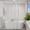 YISURE Duschvorhang 180x200 Transparent mit Magnet, durchsichtig klar Duschvorhänge Wasserdicht für Badezimmer, Breite 180 x Höhe 200cm