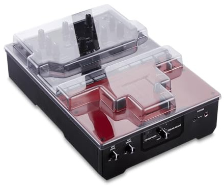 Decksaver Cover for Pioneer DJ DJM-S5 - Super-Durable Polycarbonate Protective lid in Smoked Clear Colour, Made in The UK - The DJs' Choice for Unbeatable Protection
