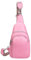 ITALYSHOP24 OBC Damen Bodybag Sling Tasche Rucksack Gürteltasche Crossbag Crossover Schultertasche Crossbody Brusttasche Umhängetasche Rosa V1.1