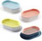 Cabilock Catnip Planting Box Set 4pcs Plastic Cat Grass Planter Hydroponic Cat Grass Box for Sunlight Large Catnip Plant Planter for Easy Cleaning