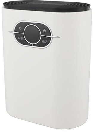 Bewinner Deumidificatore Silenzioso da 1,2 Litri con Tubo di Scarico e 2 modalità di Lavoro, Portatile (Spina europea)