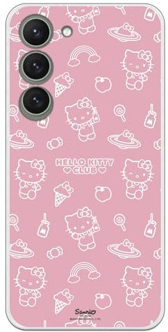 Personalaizer Siliona - Custodia flessibile trasparente per Samsung Galaxy S24 con motivo Hello Kitty motivo su rosa - Cover in TPU compatibile con Samsung Galaxy S24