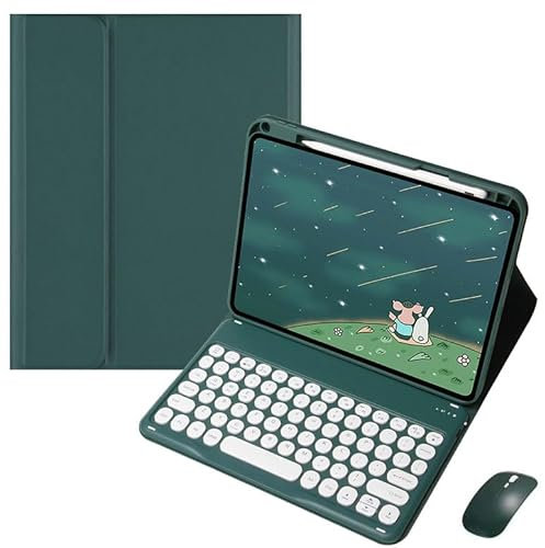Keyboard Case for iPad 10.2 9th 8th 7th Generation with Mouse, with Detachable Bluetooth Keyboard and Pencil Holder,aslo for iPad Air 10.5(3rd Gen)/Pro 10.5 (Teal, iPad 10.2/10.5 inch)