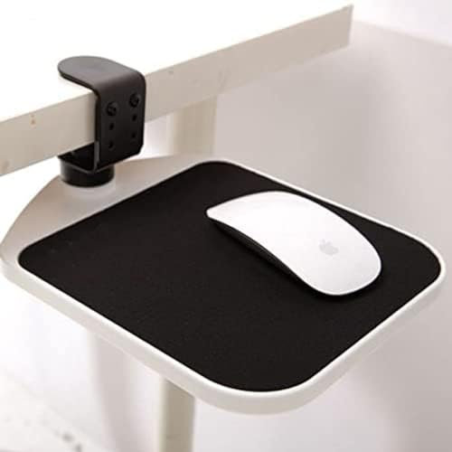 Plataforma para Mouse Debajo del Escritorio/Alfombrilla para Mouse con Clip Que Gira 360 Grados, Accesorio ergonómico para Bandeja para Mouse, Alfombrilla para Mouse para Oficina, Bandeja de