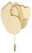 Zktfyshk Bijoux tendance, broche interactive en bois pour doigt d'honneur amusant, bijou unisexe en tissu, texture bois, broche gestuelle pour fête quotidienne, Référence couleur de l'image #, taille