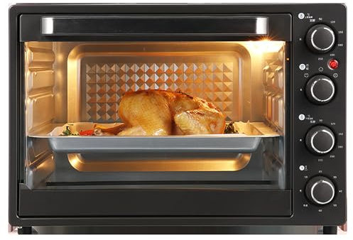 FfiMe Mini Four électrique, marmite électrique Multifonction, Grande capacité 40 L, contrôle de la température 90-230 ℃, Trois méthodes de Chauffage, Position de Cuisson à Quatre Couches