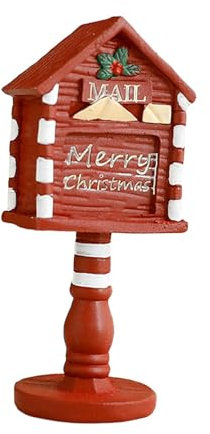 Harilla Xmas Village Decoration,Christmas Village Accessory,Christmas Village Ornament for Scene Decor TV Stand Office Door, Mailbox