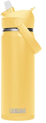 CamelBak Thrive Flip Straw Insulated Stainless Steel Water Bottle Yellow Bloom, 20oz