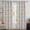 PONY DANCE Wohnzimmer Gardinen Modern Blickdichte Vorhänge mit Vintage Blumenprints 2er Set H 220 x B 132 cm Verdunklungsvorhänge mit Ösen Dekorative Thermovorhang