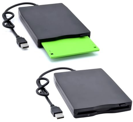 DOITOOL Disquetera USB Portátil para Laptop Disco de Floppy de Compatible con Windows Transferencia de Rápida Diseño Compacto y