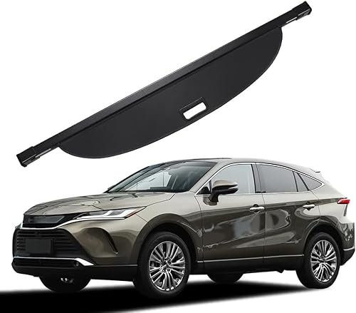 WeiYH Auto-Versenkbare Kofferraum-Ablage Für Toyota Harrier 2014-2022, Hintere Kofferraum Hutablage Schattenschutz PrivatsphäRe Vorhang