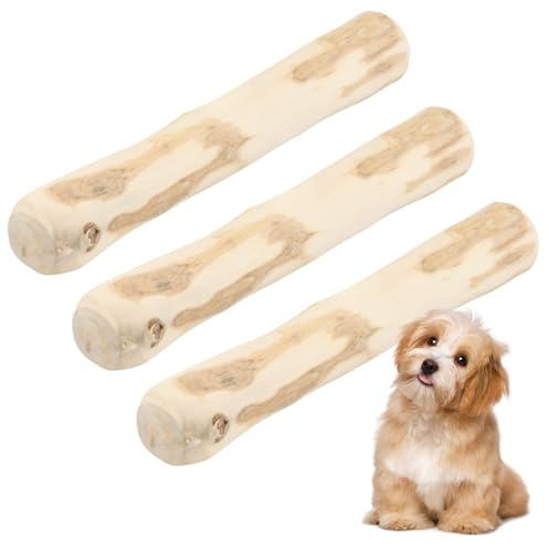 Ziyonix 3 Stück Kaffeeholz für HunDe Kauspielzeug Hund Welpe Kaffeeholz Kaustab für Hund Hundespielzeug Kauen Stifte Kauen Natürliches KaffeeHolz Ideal für Welpen & Kleine Hunde XXS (14cm*1.8-2)