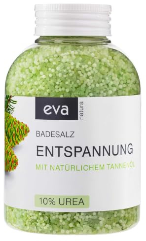 Eva Natura Badesalz Set 3x600g Tannenöl – 10% Urea Badezusatz zur Erholung & Vitalisierung – Vegan – Wohltuend für Atemwege & Muskeln