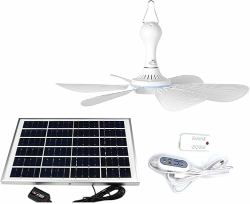 Solar-deckenventilator Für Den Außenbereich, Solarbetriebener Hängender Ventilator, Leiser USB-betriebener Deckenschirm Mit USB, 6-Blatt-leiser Kleiner Dc-USB-deckenventilator, H, 6v6w