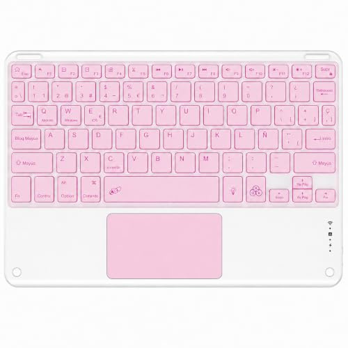 JMBAOTEK Teclado Bluetooth con Touchpad para iPad