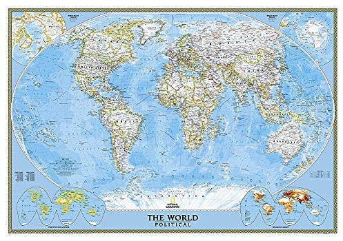 National Geographic Weltkarte politisch classic