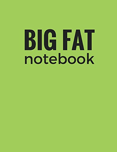 Big Fat Notebook (600 Pages): Olive Green, Extra Large Ruled Blank Notebook, Journal, Diary (8.5 x 11 inches) (Journals and Notebooks)