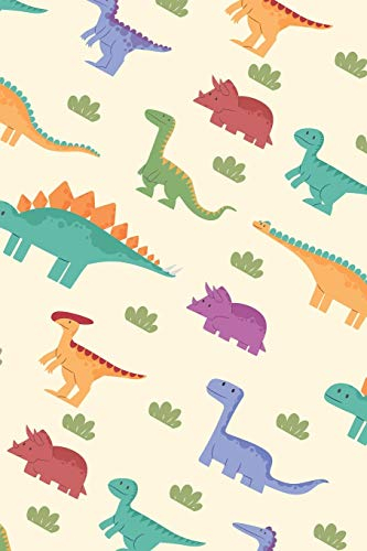 Notizbuch: mit Dino Motiv | Punktraster ca. A5 110 Seiten | Skizzen, Zeichnungen, Notizen