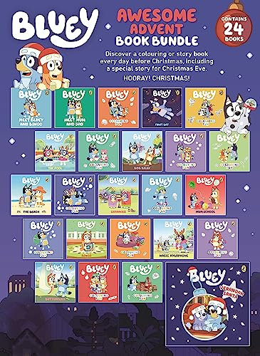 Bluey Advent Calendar Book Collection: Includes 24 story and activity books