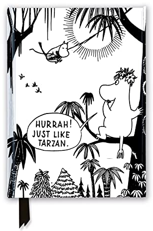 Moomin: Tarzan! (Foiled Journal) (Flame Tree Notebooks): Unser hochwertiges, liniertes Blankbook mit festem, künstlerisch geprägtem Einband und ... Notizbuch DIN A 5 mit Magnetverschluss)