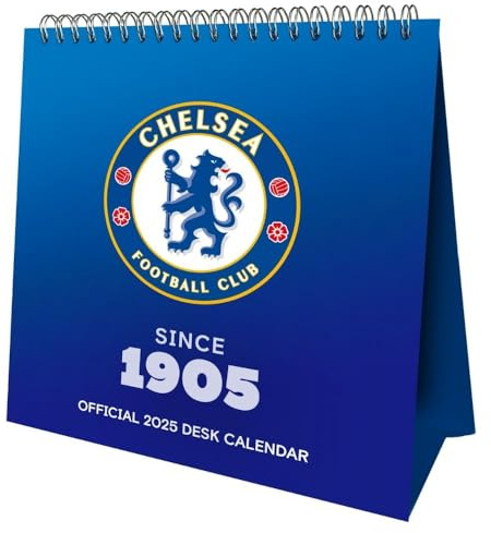 Chelsea FC Desk Easel Calendar 2025