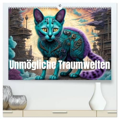 unmögliche Traumwelten (hochwertiger Premium Wandkalender 2026 DIN A2 quer), Kunstdruck in Hochglanz: Ein Kalender voller fantastisch-futuristischer Welten (CALVENDO Orte)
