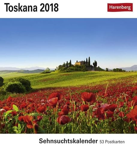 Toskana - Kalender 2018: Sehnsuchtskalender, 53 Postkarten
