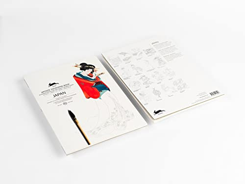 Japan: Artists' Colouring Book