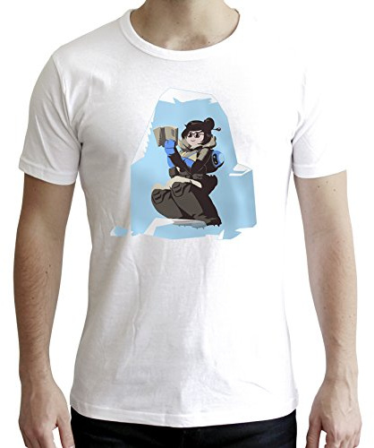 ABYstyle Overwatch – T-Shirt – MEI – Herren – Weiß (XXL)