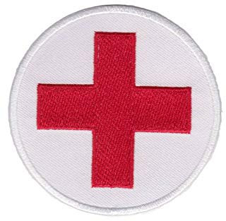 Aufnäher mit rotem Kreuz für medizinische Dienste, bestickt, zum Aufbügeln, Souvenir, Zubehör