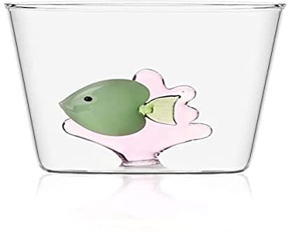 Ichendorf Milano 0.09352059 Tumbler Avec Poisson Vert/Algue Rose Collection Marine Garden
