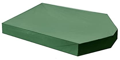 BOEYAA Schiffs-Sandkastenabdeckung, wasserdichte Sandkastenabdeckung mit Kordelzug, Oxford-Stoff, Schwimmbadabdeckung, Markise (grün)